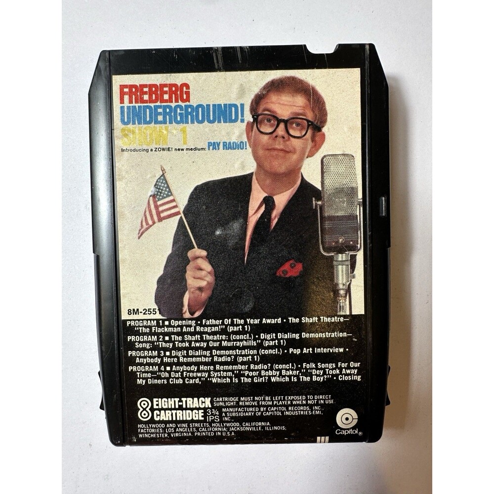 STAN FREBERG Underground Show # 1 1966 CAPITOL MONO 1ST PRESS PROMO 8 Track